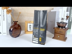 Bolsas cafe Custom Matte Coffee Packaging Quad seal Coffee Bag One Way Valve