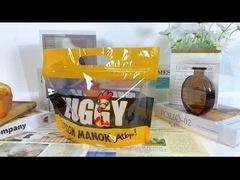 Gepersonaliseerde vetbestendige plastiek gebraden kip verpakkingszak met rits