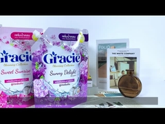 LDPE Doypack Wasmiddel Stand Up Spout Pouch Stoffenverzachter Tanding Pouch Met Spout