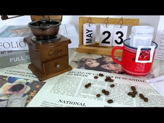 Op maat gemaakte draagbare hangende oordruppelkoffiezak met eenmalig gebruik wegwerpdruppelkoffiefilterzak voor het vervoer