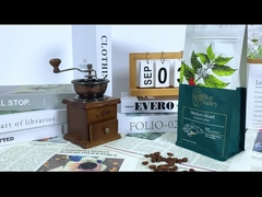 Custom Ziplock Flat Bottom Koffiebogen Stand Up Zipper Koffiebogen 250g 500g 1kg