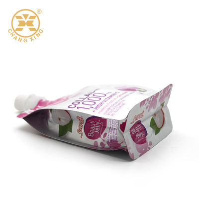 LDPE Beverage Jolly Sachet Packaging 1000mg Liquid With Central Spout