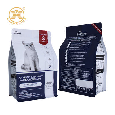 Factory Custom Pet Packaging Bags Plastic Ziplock Dog Cat Pet Food Bag Flat Bottom Bags 5kg 10kg 15kg 20kg For Pet Feeding
