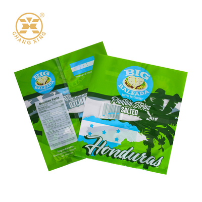 Custom Printed Plastic Packaging Bag 3 Side Seal Snack Food Packaging For Pita Pancake Taco