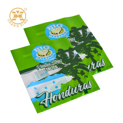 Custom Printed Plastic Packaging Bag 3 Side Seal Snack Food Packaging For Pita Pancake Taco