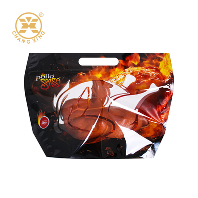 Custom Printed Size Microwave Used Roast Chicken Packaging Bag Plastic Chicken Bag With Zipper