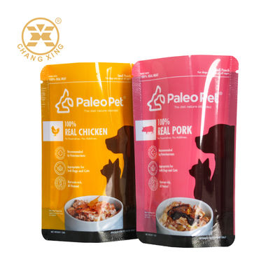 Custom Plastic Ziplock Pet Food Bag Moisture-Proof Pet Packaging Bags For Dog Cat Food