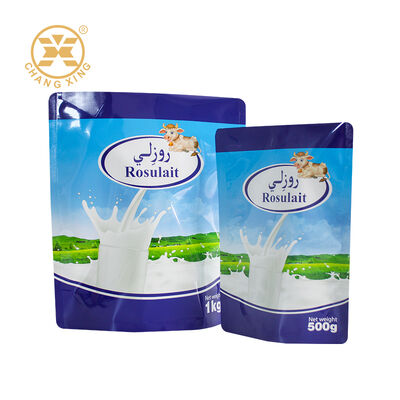 High Quality Food Grade Plastic Aluminum Foil Stand Up Garment Packaging Bag Sealed Packaging Bag For Milk
