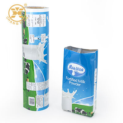 Gravure Printing Food Grade Heat Seal Milk Tea Powder Packaging Film Roll for Coffee Tea Milk Tea Beverages Powder Packing