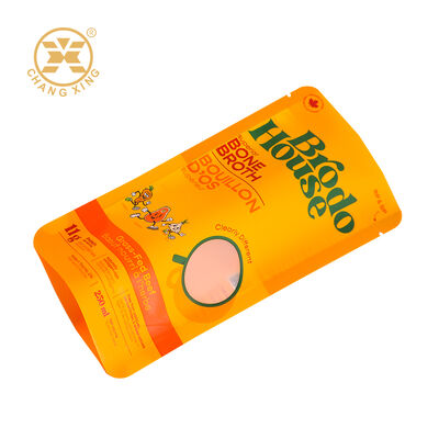 Custom Printed Food Grade Heat Sealed Stand Up Vacuum Packaging Bag for Meat Fish Rice Soup