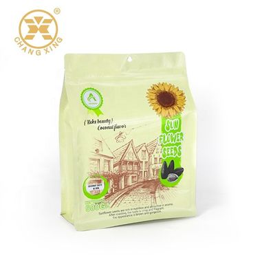LDPE BOPP Frosted Clear Stand Up Pouch Mylar Packing Bags For Dry Fruits Nuts Snack