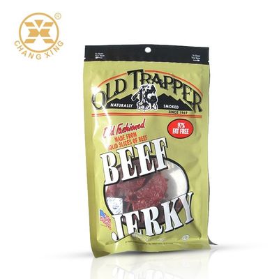 100g Beef Dry Fruit Plastic Packaging Bag  Aluminum Foil Resealable Zipper