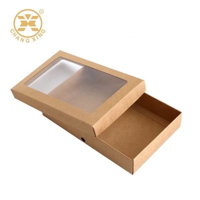 Mens Underwear Cuboid Cardboard Packaging Boxes Kraft Corrugated Mailer Boxes SGS