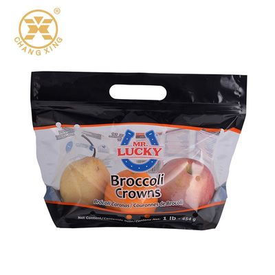OEM Logo Zip Lock Dry Fruit Packaging Bags  Lettuce Vegetable Packaging Plastic Stand Up