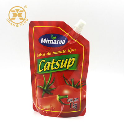Zak van de de Tomatenketchup van de voedselrang de Plastic 1KG met Spuiten