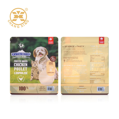 Van het de Bodemhuisdier van de ritssluitingsaluminiumfolie Resealable de Hondevoer Verpakkende Zak 1kg 2kg 5kg 15kg