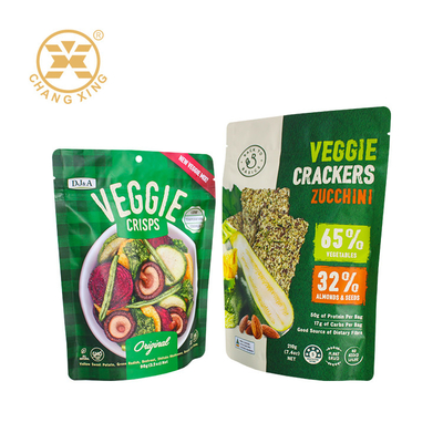 Gemengde Gedroogde Groente Chips 8 Oz Stand Up Pouch Verpakking Met Rits Hersluitbaar