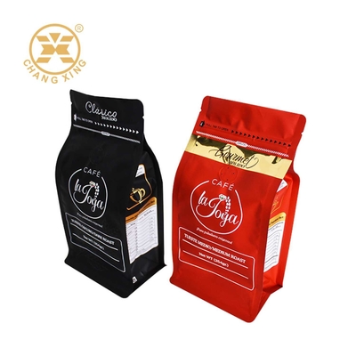 Op maat gemaakte aluminium 16oz koffieverpakkingen met voering