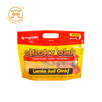 Aangepaste bedrukking Zip Lock Rotisserie Kip Verpakking Zakken 500g Staande met zak