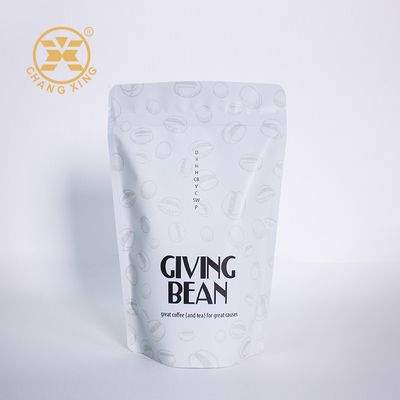 Kleurrijke drukwerk 4 oz koffie verpakkingszakken staan met rits voor thee koffiebonen