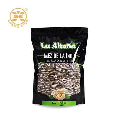 500 g 1 kg Zipper Dry Fruit Stand Up Pouch voor Noten Pinda Melon Zaden