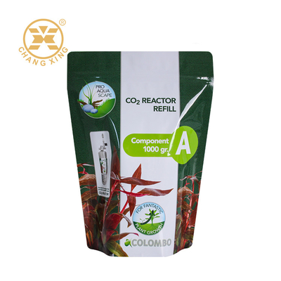 Op maat gedrukte aluminiumfolie VMPET meststof Stand Up Zipper pouch Pesticide meststof verpakkingszak