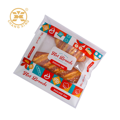 Custom logo gedrukt PET PE bakkerij brood verpakkingszakken mini cake voedsel verpakkingszak