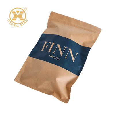Eco Friendly Zipper Pouch Custom Printed Kraft Paper Coffee Bags Met Valve Zip Lock Food Grade Verpakking