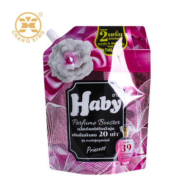 Op maat gedrukt 500 ml 1l Wasmiddel Spout Pocket Stand Up Waspoeder Wasmiddel Verpakking Vloeibare Wasgoed