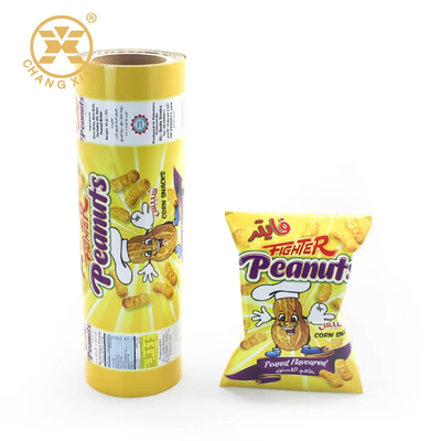Gelamineerde BOPP / VMCPP verpakkingsfilm voedselkwaliteit Warmteverzegelingsfilm Puffing Food Roll Film Food Packaging Bag