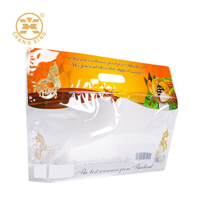 Gravure printing OEM ODM Transparent Food Packaging Bags Bopp Plastic Bags Met handvat