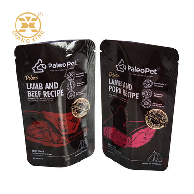 Op maat bedrukte plastic ritssluiting voor huisdierenvoer, vochtbestendige verpakkingszakken voor huisdieren voor honden- en kattenvoer