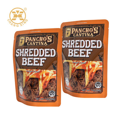 Aangepaste afdrukken Food Grade Beef Jerky verpakkingstas Vochtbestendige verzegelde tas voor varkensvlees en rundvlees