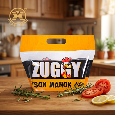 Groothandel op maat gedrukte kippenzakken lechon manok verpakking leveranciers OEM plastic zakken voor gebraden kippen verpakking