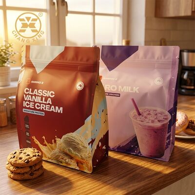 Op maat gedrukte voedselkwaliteit Stand Up Pouch met rits slot en Gravure Printing