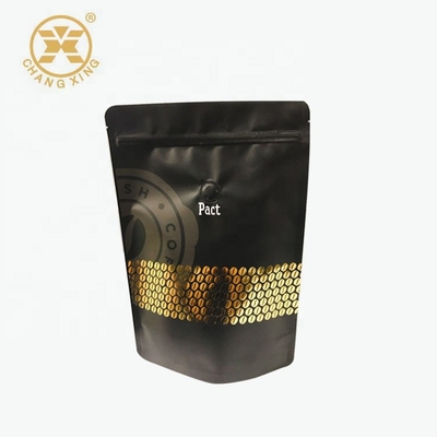Van de de Zakken Luchtdichte ritssluiting van de tribune omhoog Resealable Koffie Verpakkende de koffiezakken
