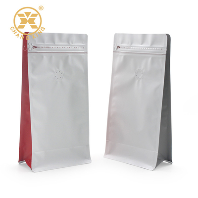 Vlakke van de Koffiezakken 250g BOPP van het Bodemvmpet Aluminium de Ritssluitingszak voor Voedsel