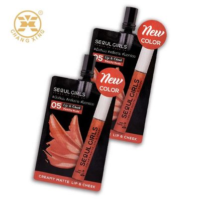 De romige van de het Aluminiumfolie van de Lippen Opnieuw te gebruiken 5mm Kosmetische Verpakkende Zak Gelamineerde Zakken