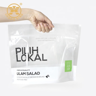 OEM Logo Zip Lock Dry Fruit de Verpakkende Plantaardige Verpakkende Plastic Tribune van de Zakkensla omhoog