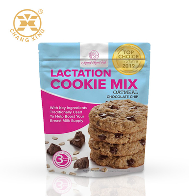 Aluminiumfolie Stand Up Pouch Chocolate Chip Cookie Roll Film Food Packaging Bag Chocolate Chip Cookie Packaging Bag