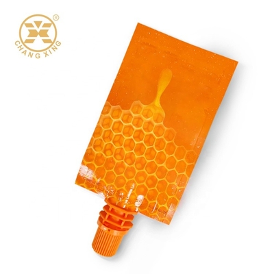 LDPE Honey Sachet Packaging Rohs Protein Poeder500g Tribune op Zak met Pijp